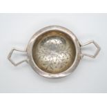 Silver HM tea strainer 34g