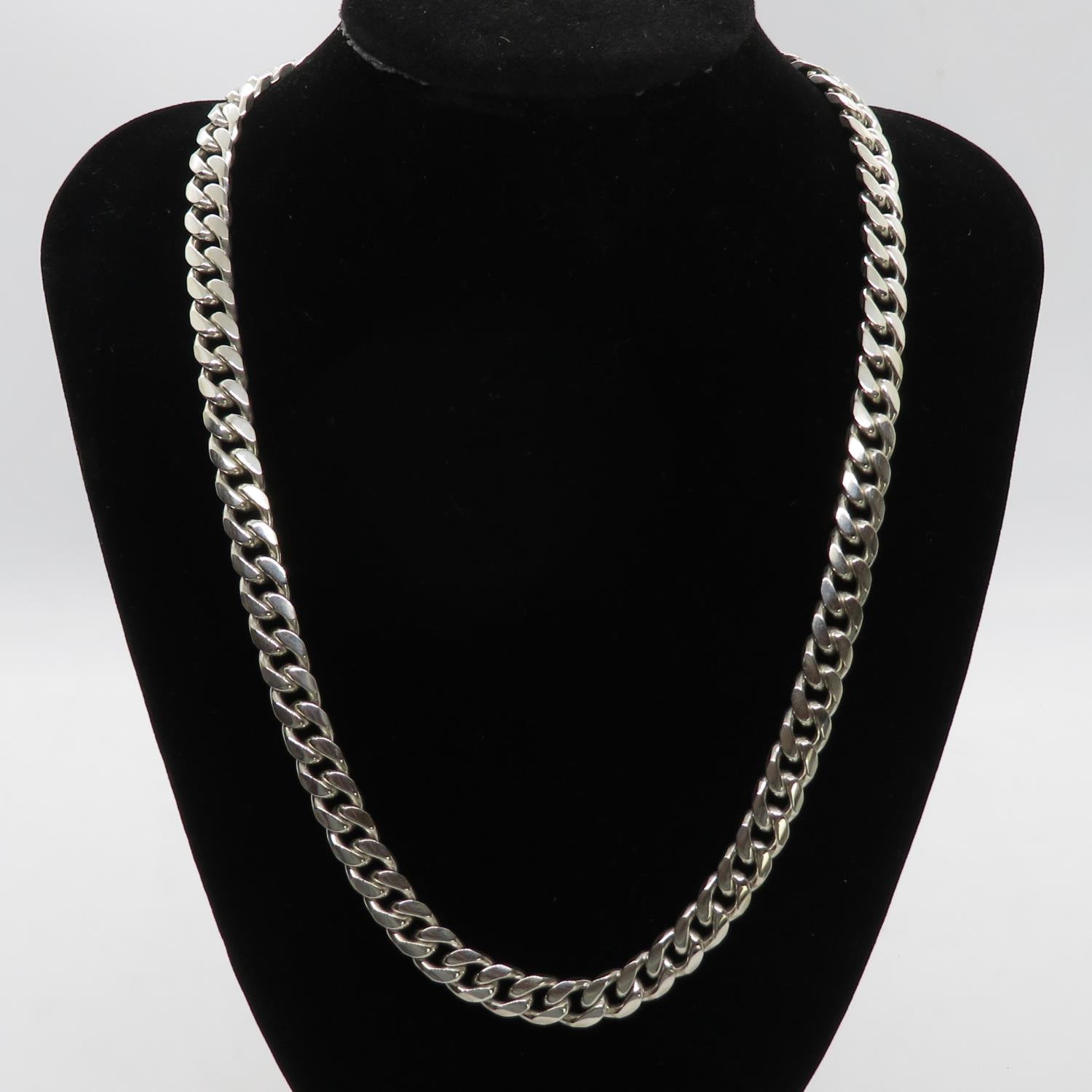 HM silver 20" curb link chain 79.8g