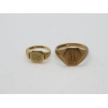 2x 9ct gold rings 5.1g