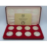 Spink and Son 1977 8 coin 1oz set silver Jubilee crowns