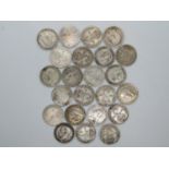 Bag of silver threepence pieces pre 1920 32g