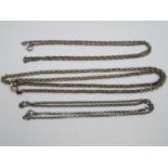 Collection of silver chains 25.5g