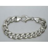 Men's silver ID bracelet 79g