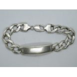 Men's silver ID bracelet 60g