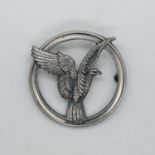 Pin missing - Folkestone 1967 silver Bluebird badge