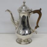 Georgian silver HM London coffee pot 898g