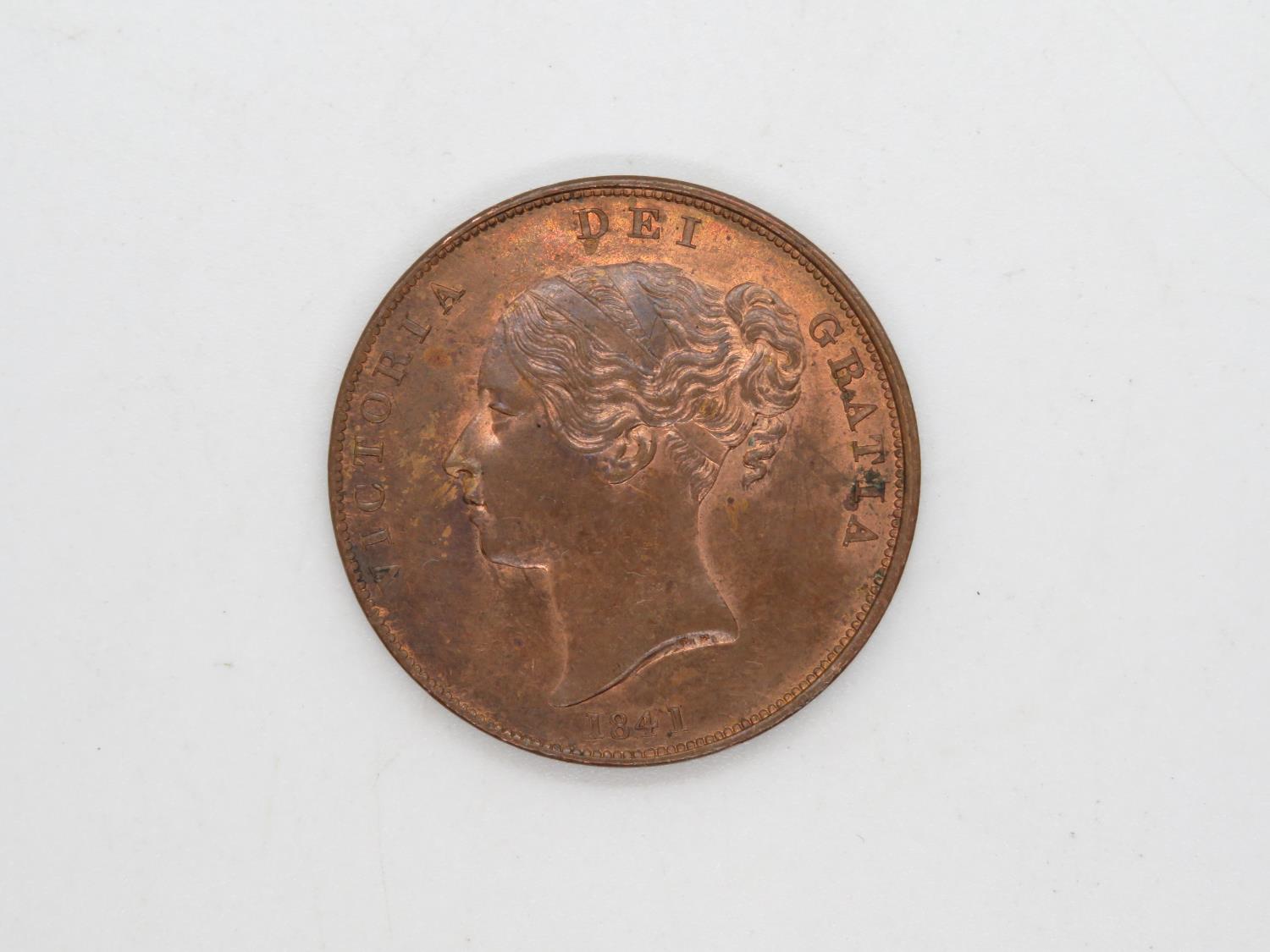 1841 Victorian penny in excellent condition - Bild 2 aus 2