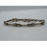 Articulated silver bracelet