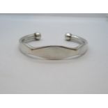 Vintage silver torque bangle 28g