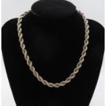 Vintage silver Italian choker chain 32.4g