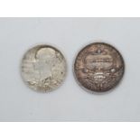 Silver medal coin 1837 - 1x silver 1927 Australian Florin