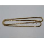 9ct gold box chain 5.3g 14" long