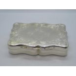 Silver English HM pill or patch box 79g