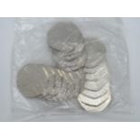 Sealed bag of 20x uncirculated Tailor of Gloucester 50p coins