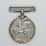 1914 - 1918 silver WWI medal made out to W O B.A. Barker Nigerian Marine