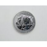 Canada Buffalo fine silver 1oz 9999 $5.00