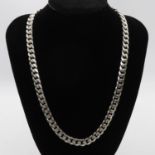 HM silver 20" curb link chain 80g