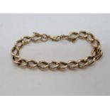 9ct gold bracelet 10.5g