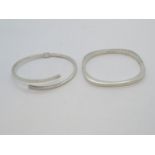 2x silver bracelets 20g