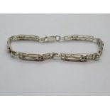 Charles Rennie Mackintosh silver bracelet 7.25"