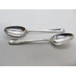 Pair of Hester Bateman coffee spoons London 1783 19.4g