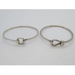 2x silver bracelets 25g