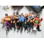 10x Mattel 1980s wrestling figures