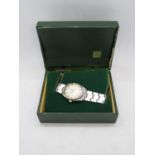 Gent's boxed Rolex Air King with steel strap and spare links