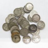 Silver threepence pieces 51g