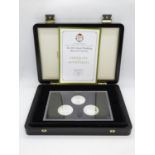 2011 Royal Wedding 925 silver £5.00 coin set x3 1oz coins