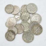 Bag of pre 1947 silver coins 192g