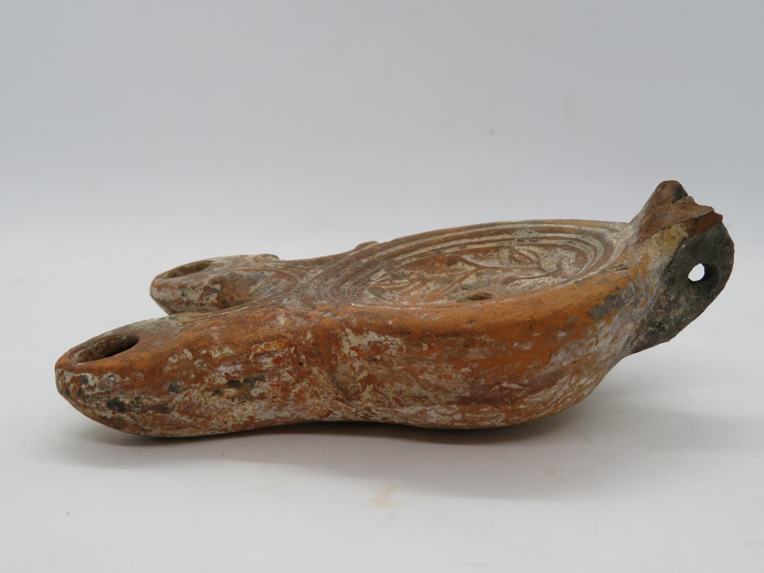 Early Roman oil lamp 6" - Image 2 of 6
