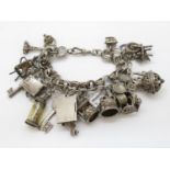 Massive charm bracelet 94g