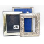 3x HM 6" x 4" silver frames