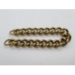 Solid 9ct gold bracelet lock missing 77.6g