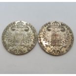 2x Therese coins 1780 56g