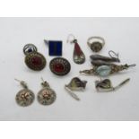 Collection of silver jewellery