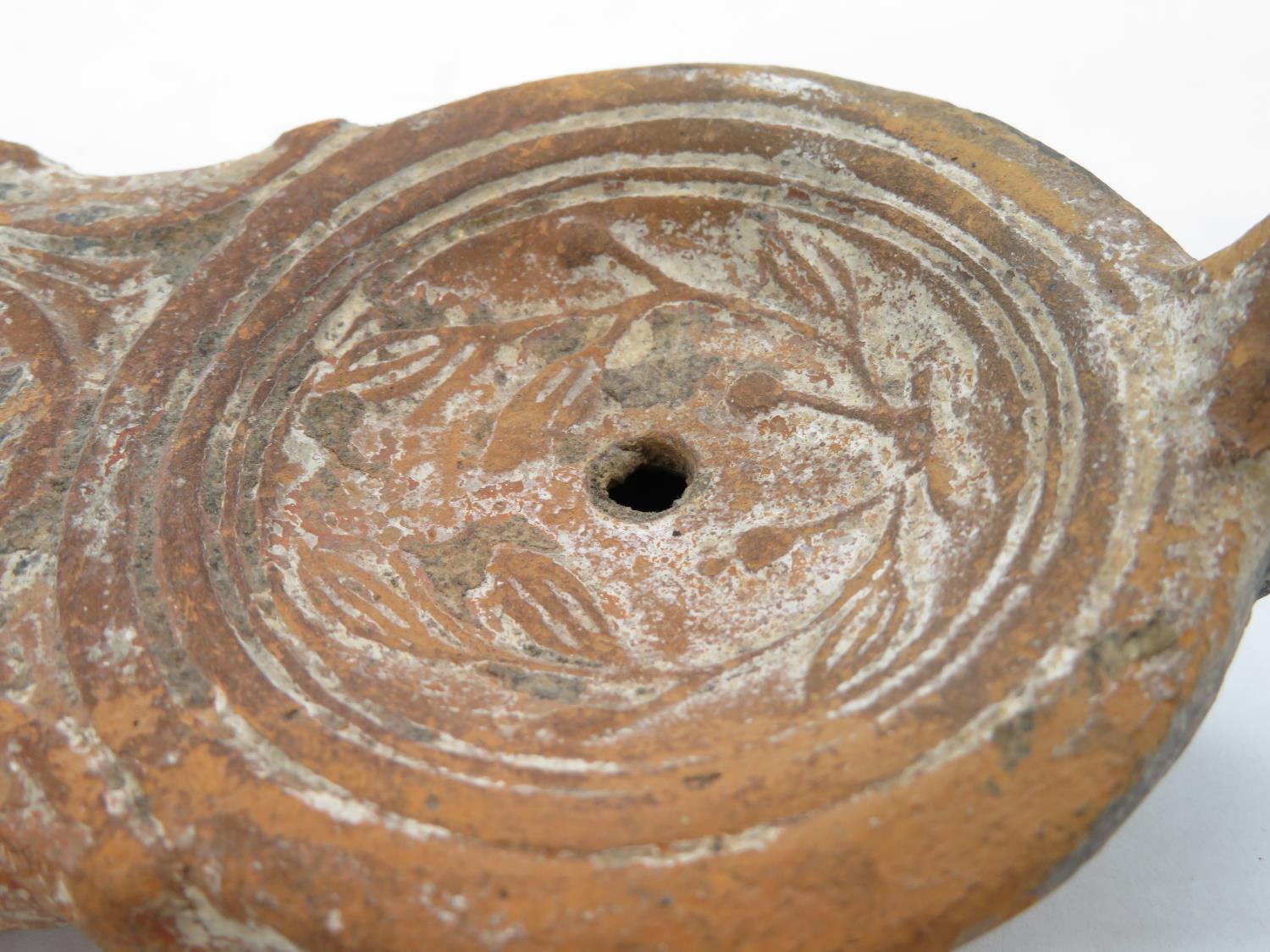 Early Roman oil lamp 6" - Image 3 of 6