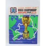 Official Souvenir Programme from England 1966 World Championships July 11th to 30th - excellent