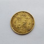 1887 Shield back half sovereign