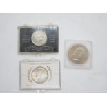 3x American silver half and dollar coins