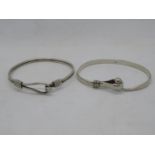 2x silver bracelets 33g