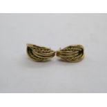 Pair of 9ct gold earrings 1.7g