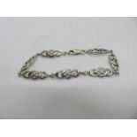 Vintage Celtic infinity bracelet by Kit Heath 7.5" 7.5g