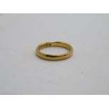 22ct size K 3.3g wedding ring