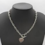 HM silver Tiffany style necklace 16.5" 30g