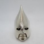 Silver face ring 58g