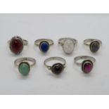 Collection of silver rings 30g