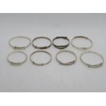 Bag of silver Christening bangles 41g