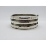 Large silver bracelet 64g